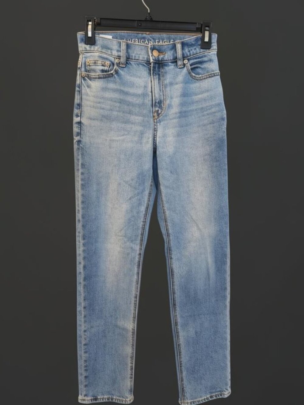 American Eagle Super High Waisted Straight Jeans Size 000